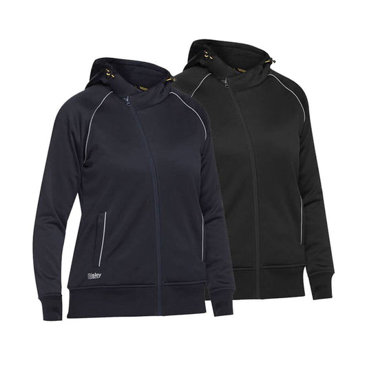 BKL6925 Women's Zip Front Fleece Hoodie 300gsm BKL6925