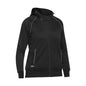 BKL6925 Women's Fleece Zip-Front Hoodie With Sherpa Lining Black 8 515517 BKL6925 BBLK8