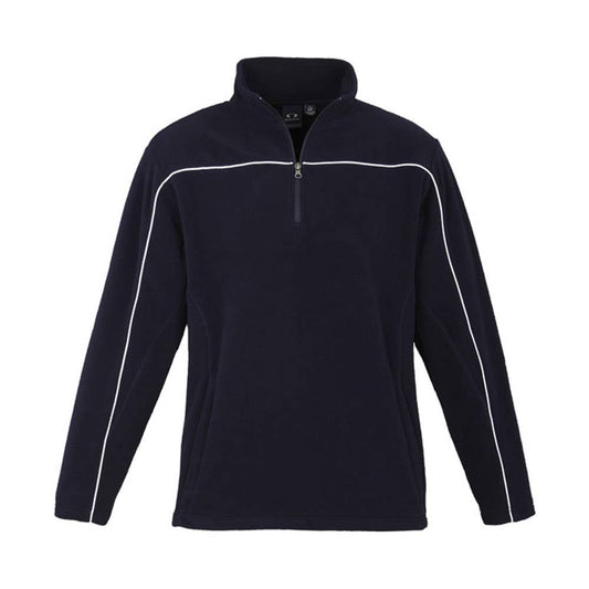 Jumper Polyester Fleece 1/2 Zip Core Navy/White Large Biz 281721 F235ML-NAV/WHT-L