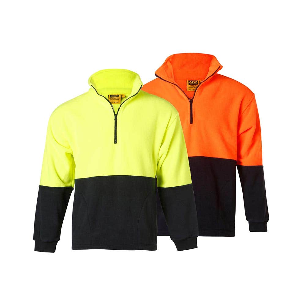 SW07 Fleecy Hi-Vis Jumper Hi-Vis Two-Tone Closed Front 300gsm SW07