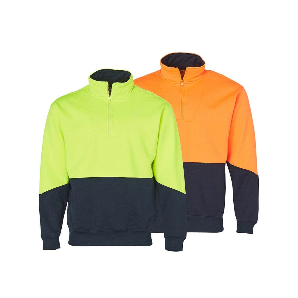 SW13A Fleecy Hi-Vis Jumper Two-Tone Closed Front 320gsm SW13A