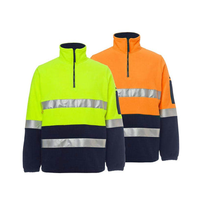 6DNPF Hi-Vis Jumper Two-Tone Taped Closed Front Polar Fleece JB6DNPF