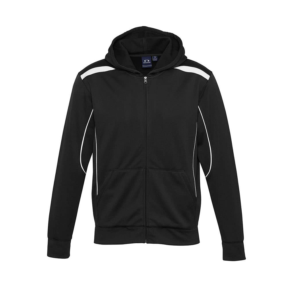 United Hooded Jumper Kids Blk/Wht - 10 36019115 SW310K-BLK/WHT-10