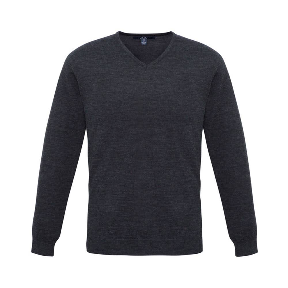 Jumper Pullover Pre-Shrunk Wool Blend Milano Charcoal 2XL Biz BAE Logo 50106209 BAE WP417M-CHA-2XL