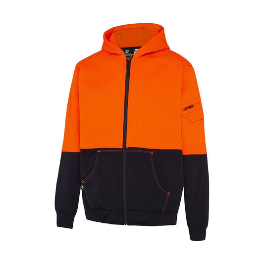 Jumper Hoodie Poly Flc Zip WS Workwear Hi-Vis Fleece Zip Hoodie O/N 2XL 491391 WS0006529ONR2XL