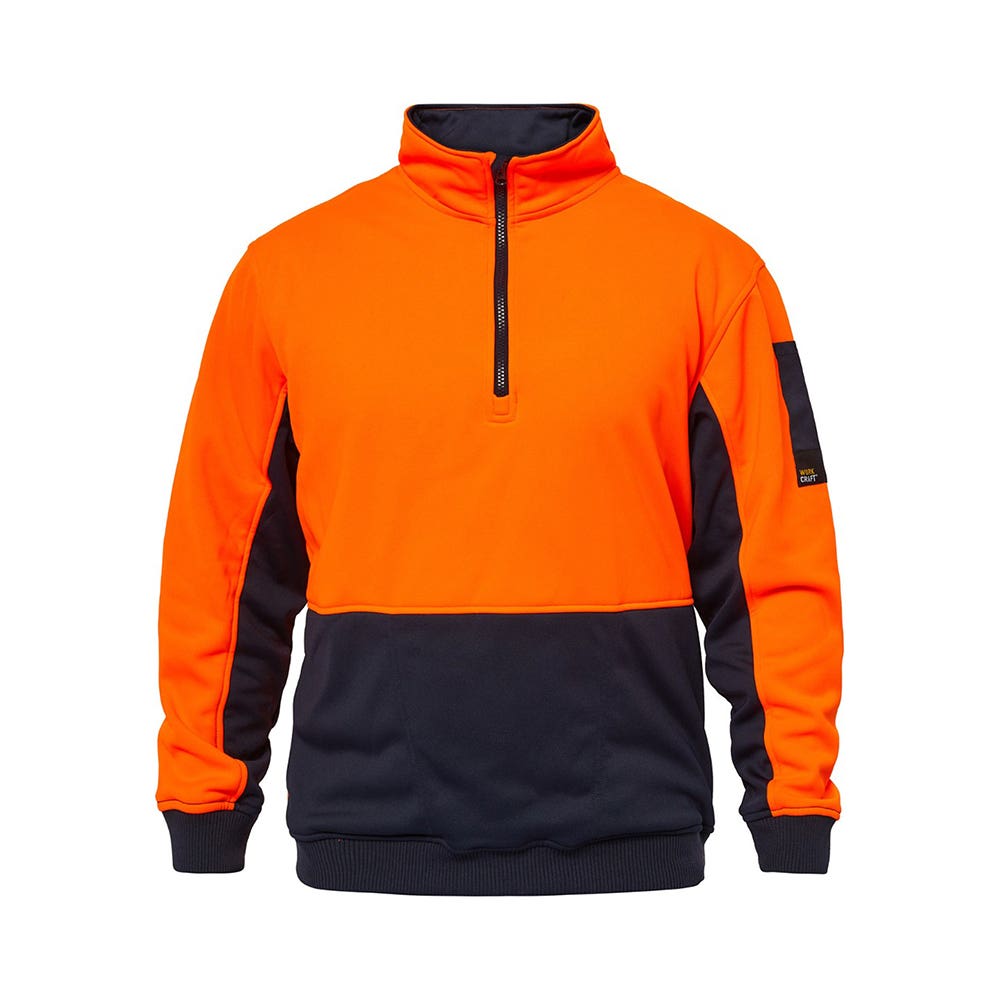 Jumper HIVIS HALF ZIP PULLOVER  2XLOrange/Navy WT8012 O/N 2XL 40044905 WT8012 O/N 2XL