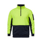 Jumper HIVIS HALF ZIP PULLOVER  2XLYellow/Navy WT8012 Y/N 2XL 40044892 WT8012 Y/N 2XL