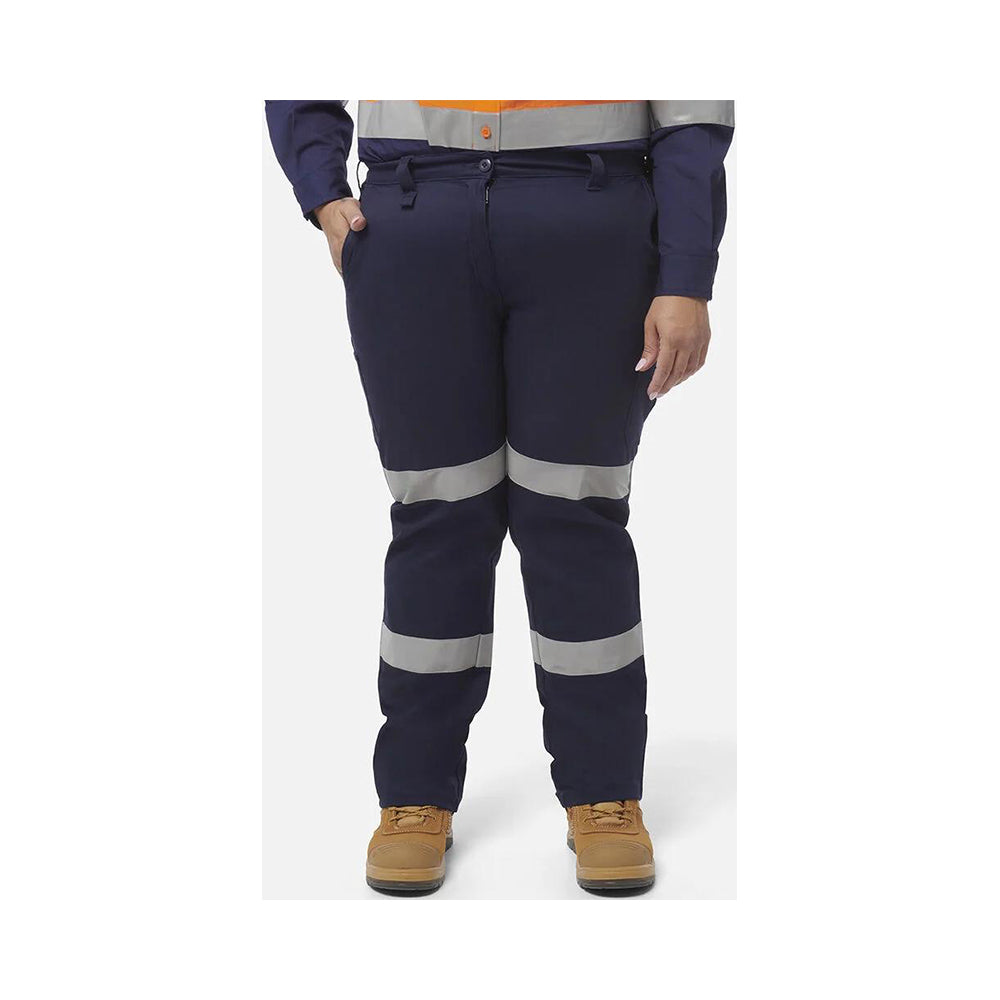 K43010 Ladies Stretch Cotton Taped Pants 270gsm K43010_K43010