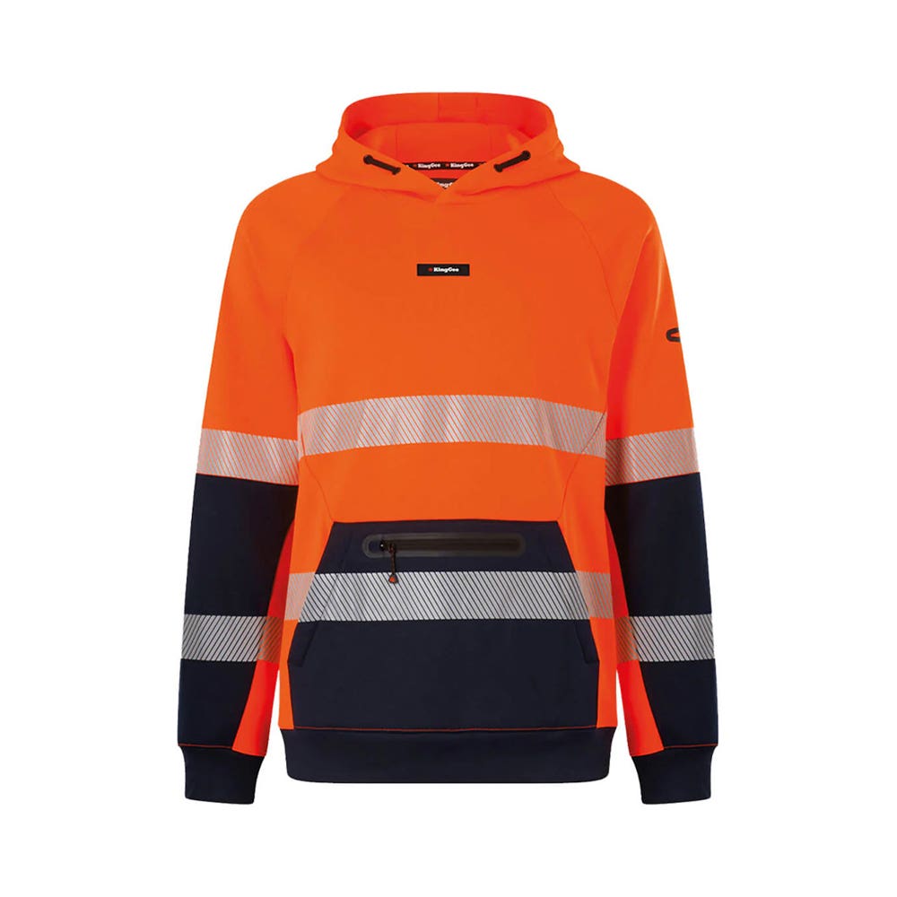 Hoodie Hi-Vis Reflective Water Repellant Hoodie O/N  2XL Orange/Navy K55013 40071379 K55013
