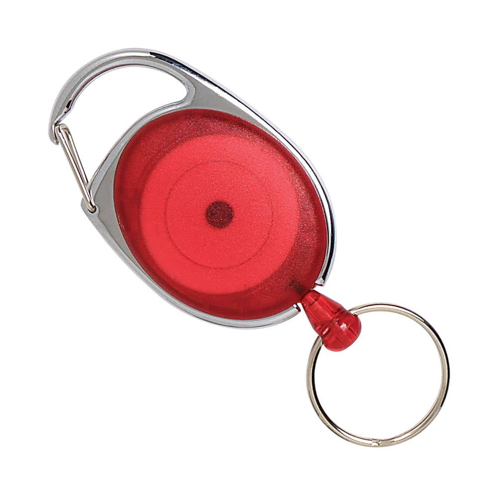 Retractable Snap Lock Key Holder Red 25mm 4 Pack 325055103 9806003