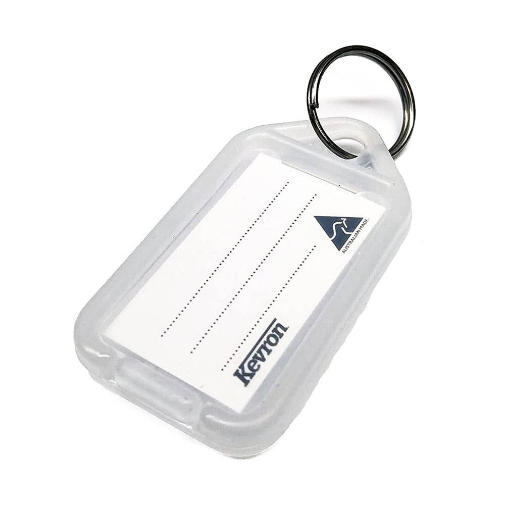 ID5 Plastic Key Tags Clear 50 Pack 146845 27565