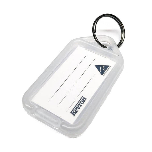 ID5 Plastic Key Tags Clear 50 Pack 146845 27565