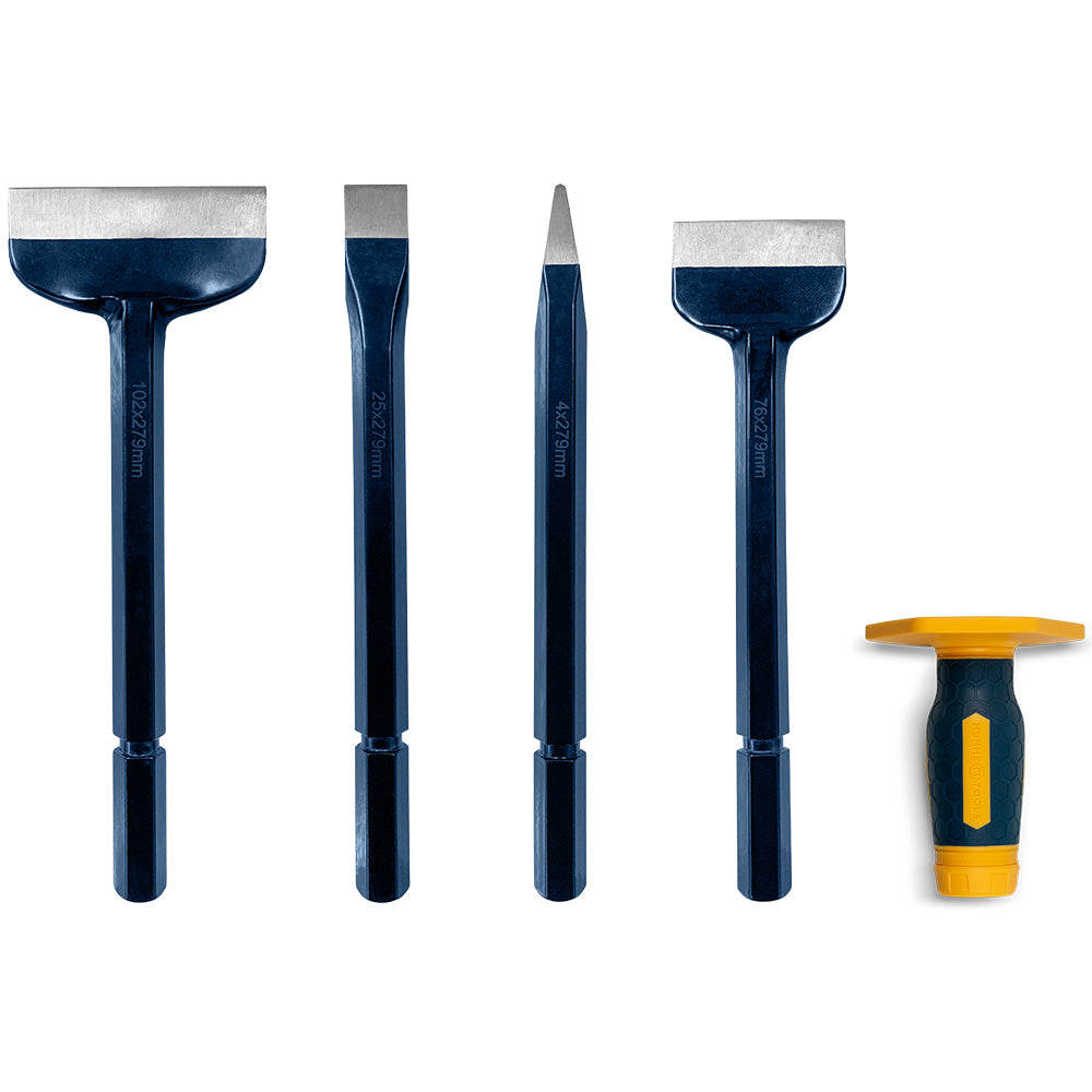 Chisel Set Bolster & Chisel 5 Piece 5BOLSTERKIT – ATOM