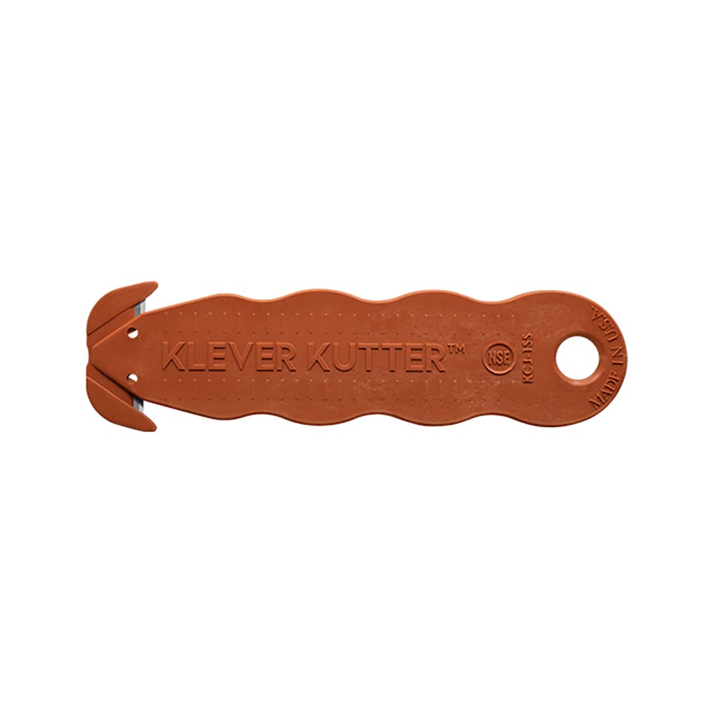 Klever Kutter NSF Food Safe Safety Cutter Brown 40068157 KLEVER KUTTER NSF BROWN
