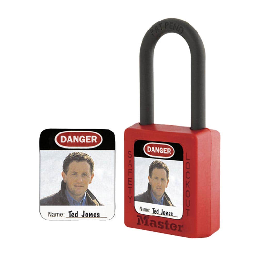 Photo Identification Padlock Labels 6 Pack 111487 S142