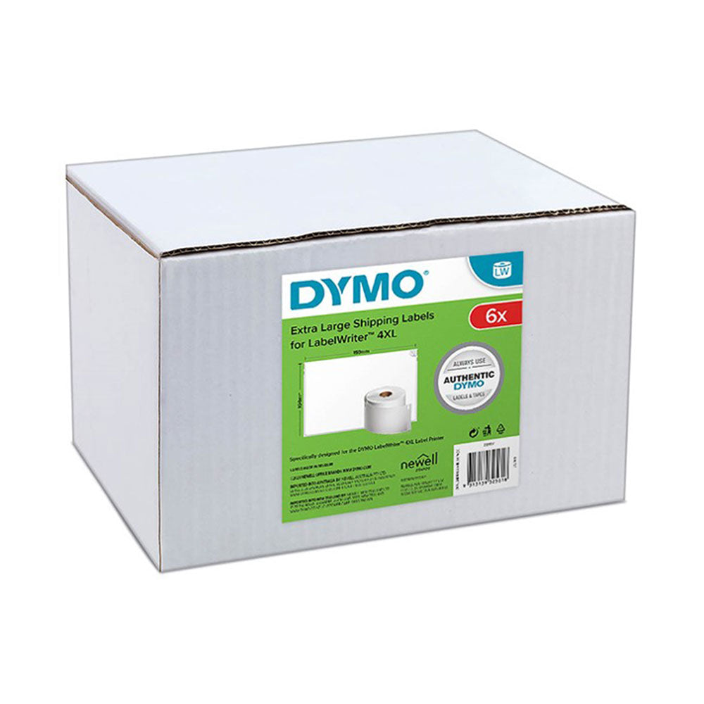 Labels LABELWRITER EX LARGE SHIPPING LABELS 104X159MM BULK CTN6   68268_40044514_DY2128307
