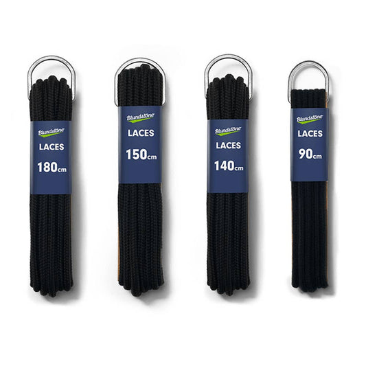 Shoe Laces Flat Polyester Black LCS002