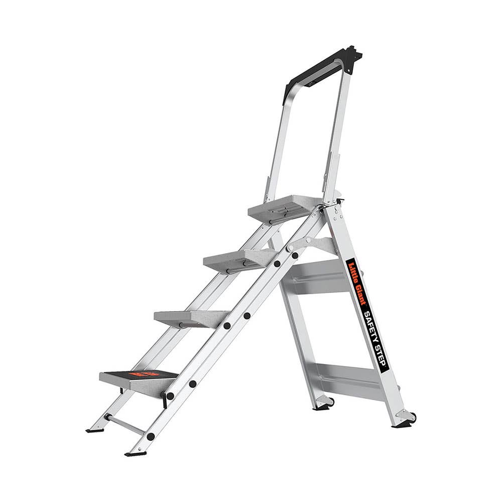 4 Step Safety Aluminium Step Ladder 0.90m 150kg 91130183 10410A-440