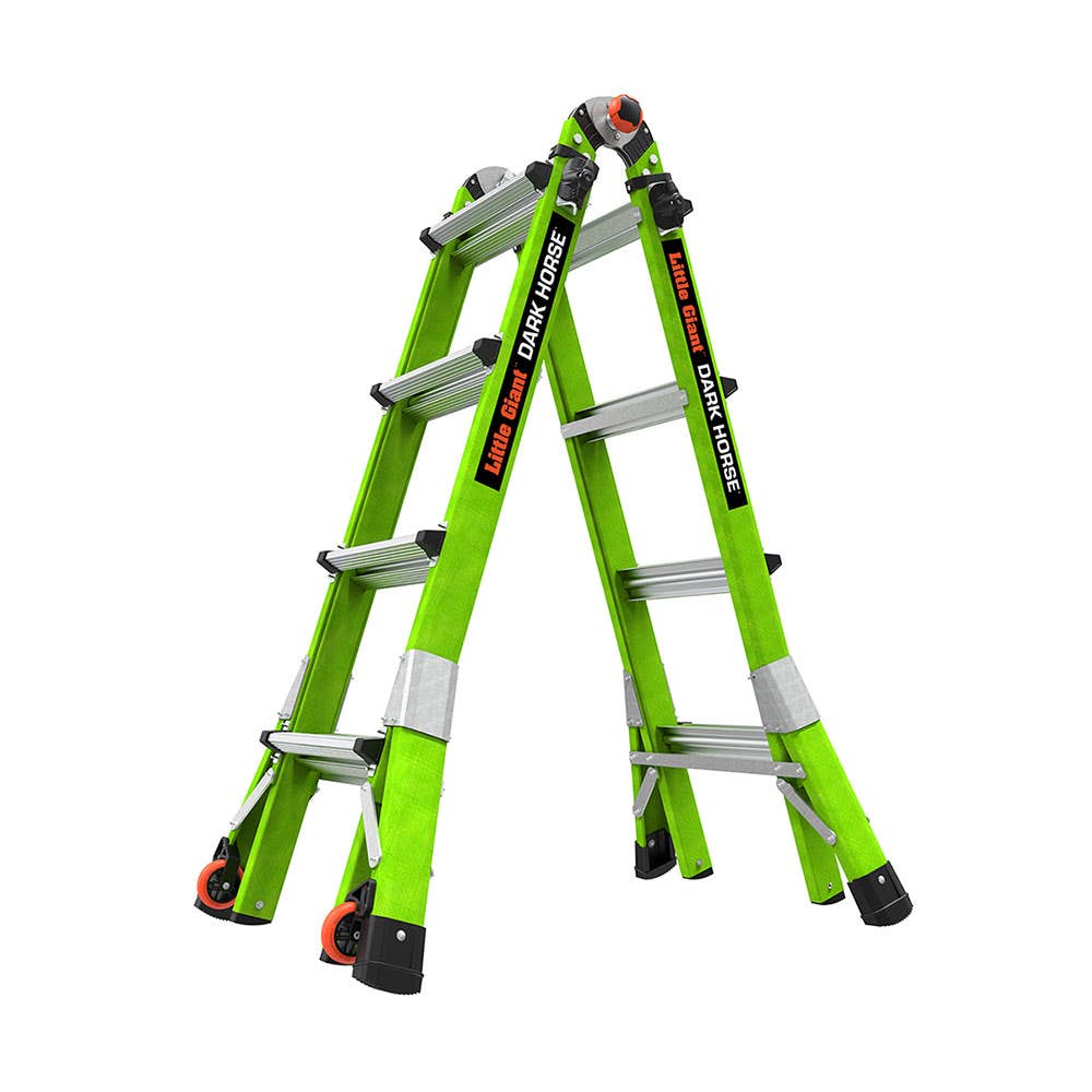 Model 13 Dark Horse Multi-Purpose Fibreglass Ladder 150kg Green 40038266 16113-440