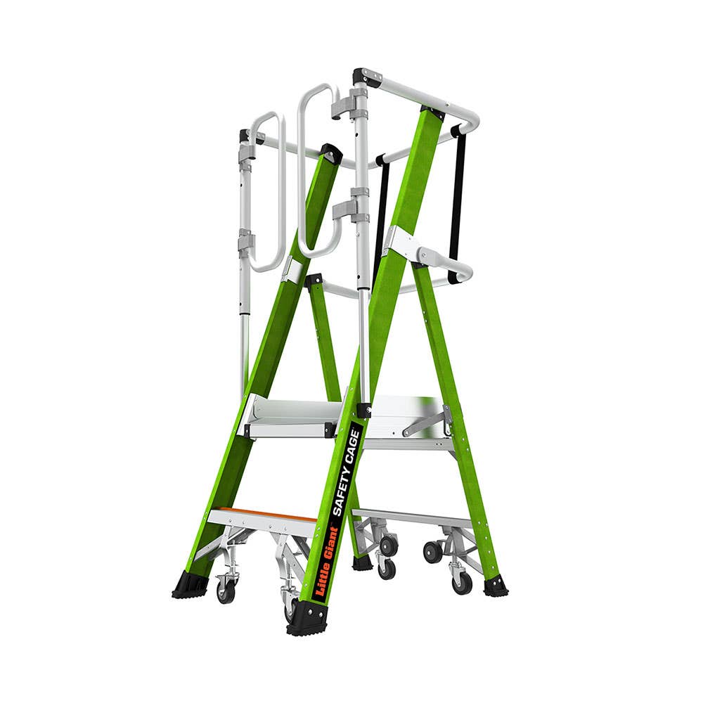 Model 2 Safety Cage 2.0 Fibreglass Platform Ladder 0.55m 150kg 40038257 19702