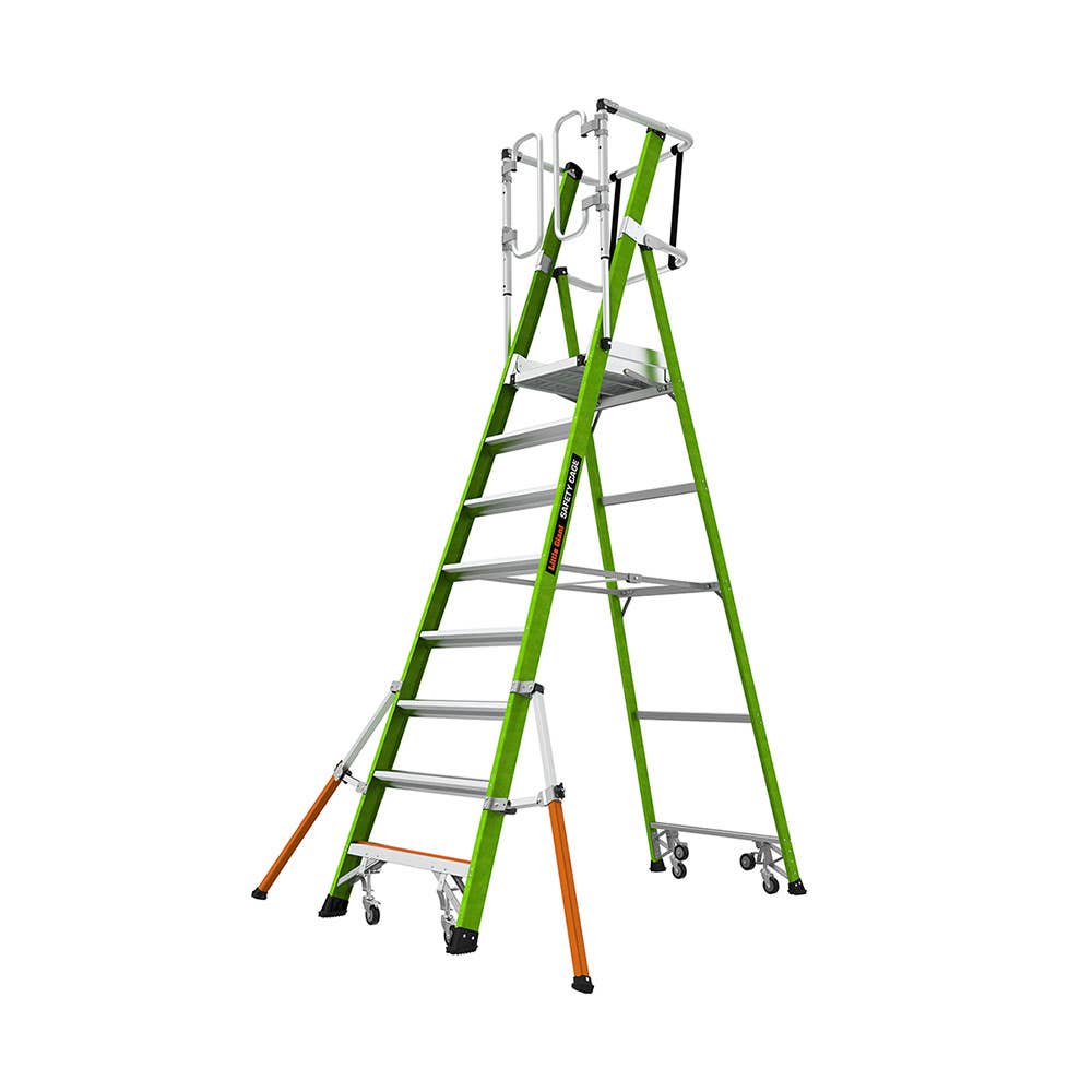 Model 8 Safety Cage 2.0 Fibreglass Platform Ladder 2.25m 150kg 40038260 19708-146