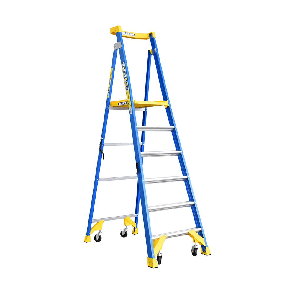 P170 Job Station Fibreglass Platform Step Ladder 1.8m 170kg 32000153 FS13533