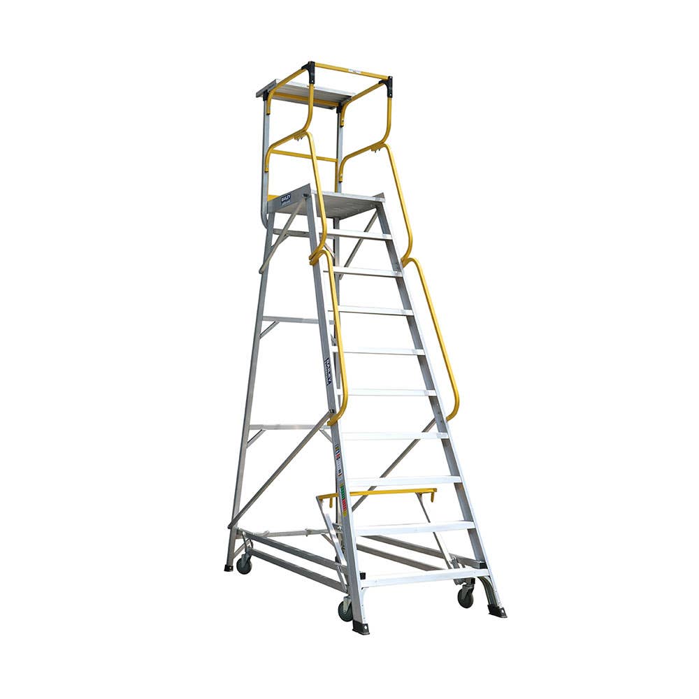 Aluminium Access Platform Ladder 2.76m 200kg – ATOM