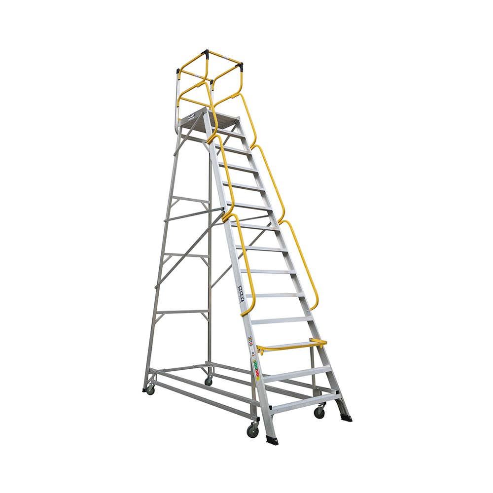 Aluminium Access Platform Ladder 3.87m 200kg 30004697 FS13599