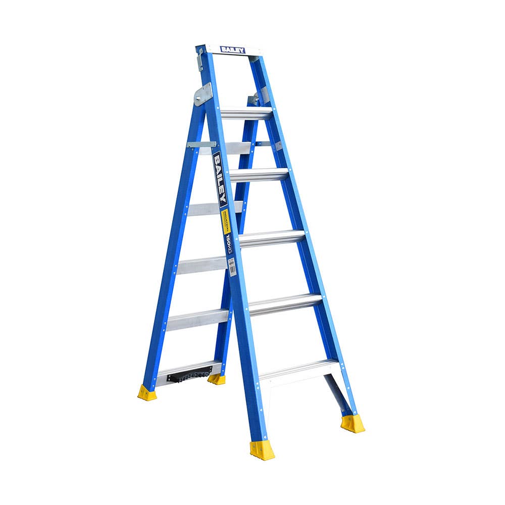 Multi-Purpose Ladder Fibreglass With Pole Support 150kg 1.8 - 3.2m Bailey 35001166 FS13668