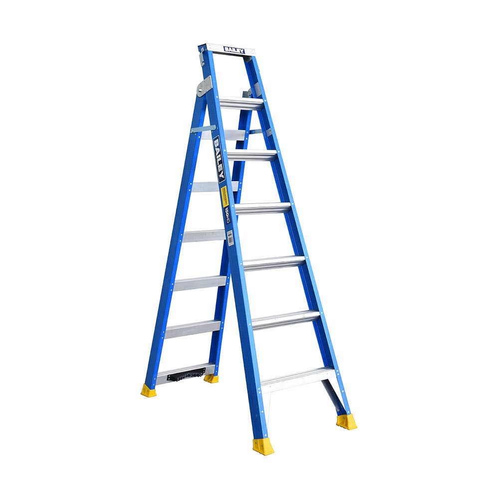 Multi-Purpose Ladder Fibreglass With Pole Support 150kg 2.1 - 3.8m Bailey 35001167 FS13669