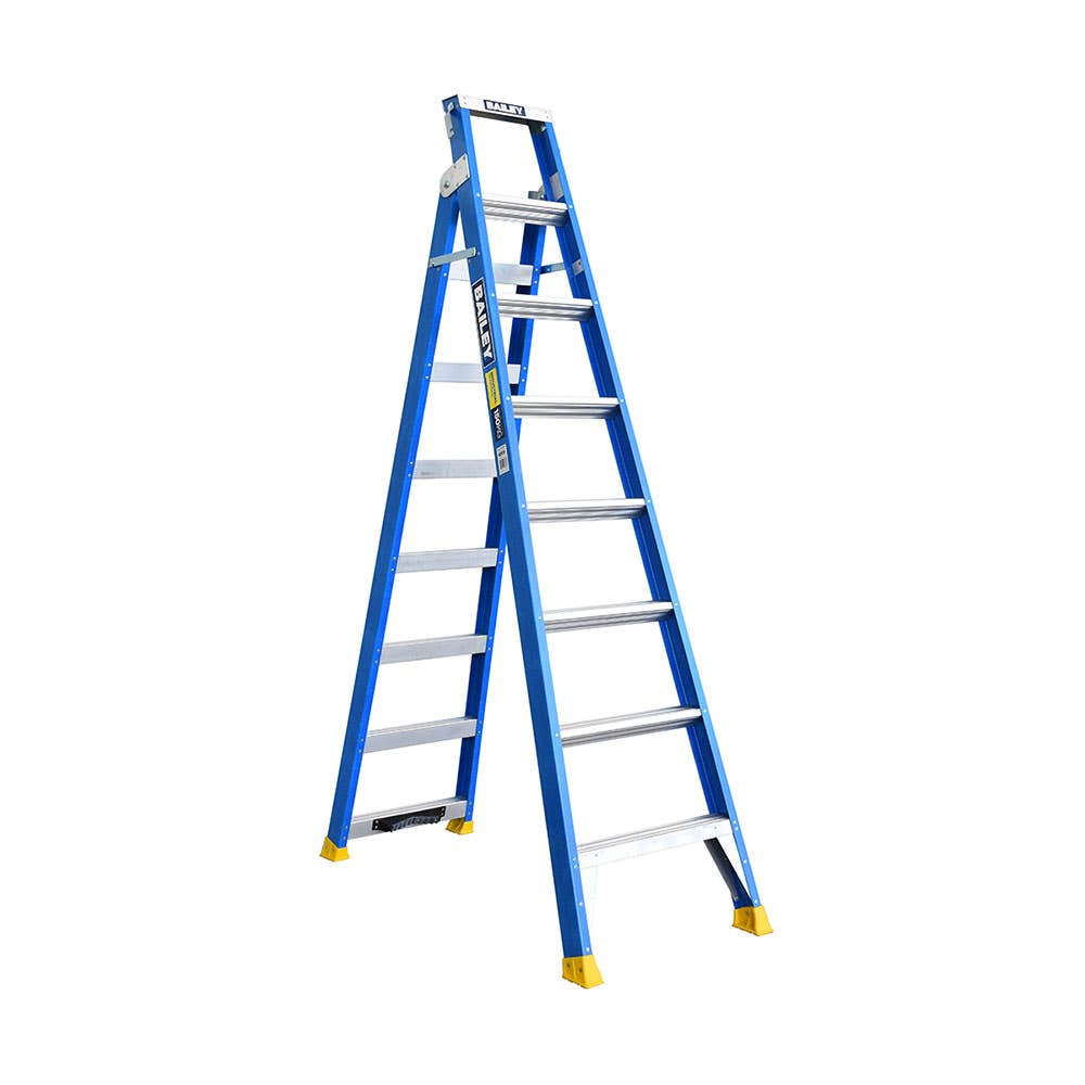 Multi-Purpose Ladder Fibreglass With Pole Support 150kg 2.4 - 4.4m Bailey 35001168 FS13670