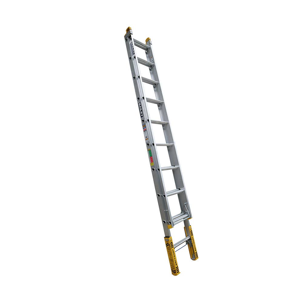 Pro Punchlock&reg; Aluminium Extension Ladder 10 Steps with Levellers 3.1 - 5m 150kg 40024645 FS13905