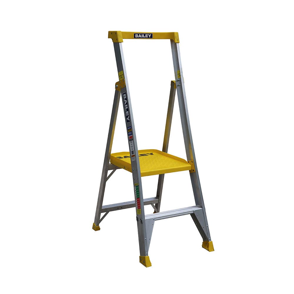 Ladder Step Single Sided Platform Aluminium 0.57m 2ft 170kg Bailey 498649 FS13931