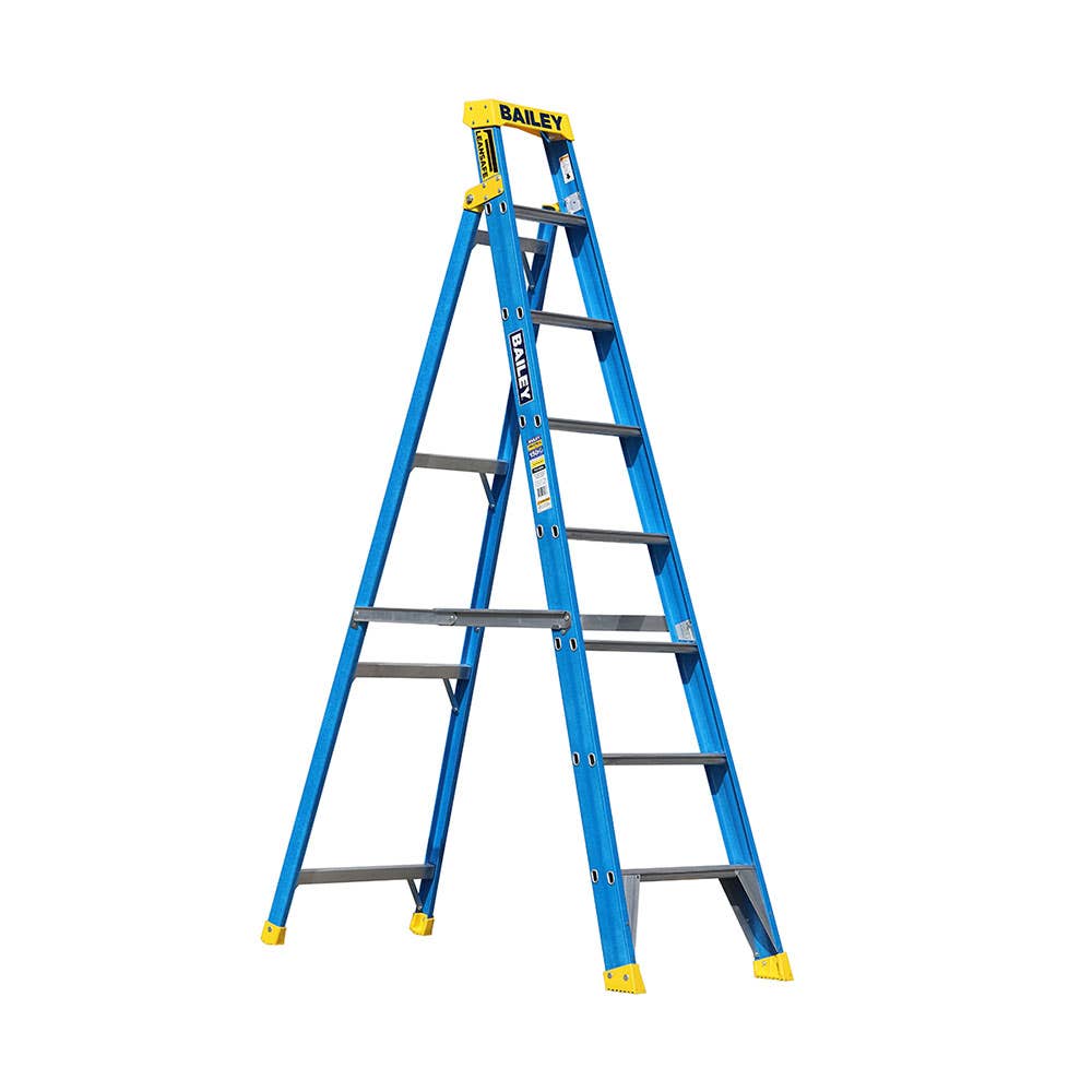 Ladder Step Single Sided Fibreglass 2.4m 8ft 150kg RFSS8 Bailey 91130008 FS13974