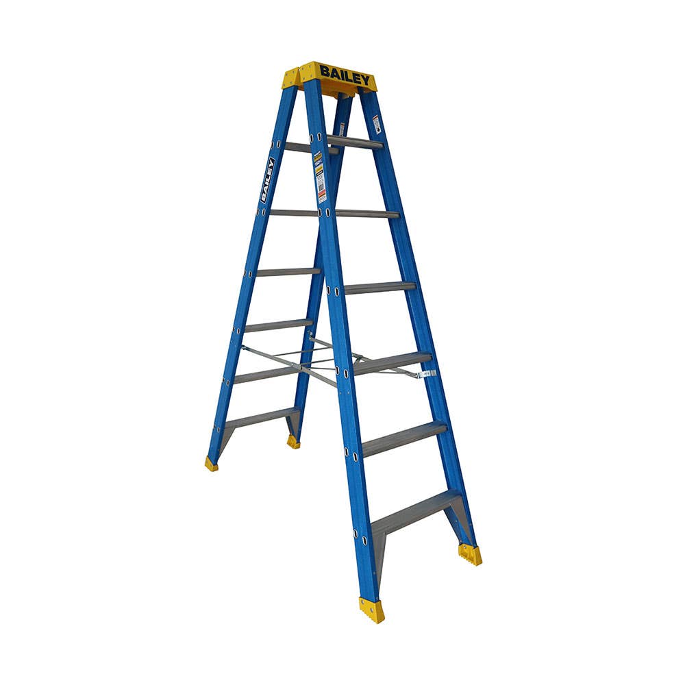 Double Sided Fibreglass Ladder 2.1m 150kg 88840313 FS13981