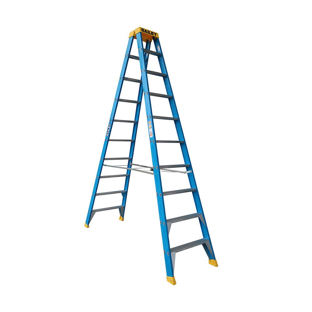 Double Sided Fibreglass Ladder 3m 150kg 88890484 FS13983