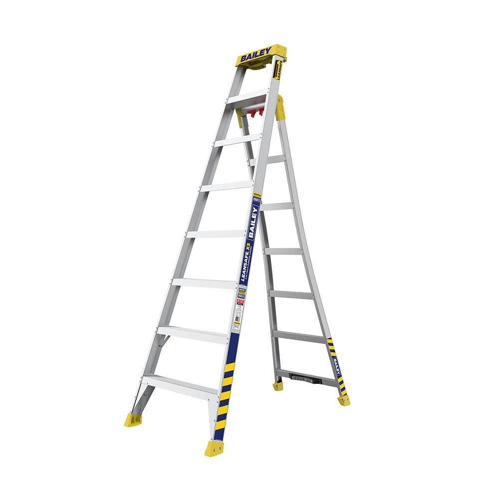 X3 Aluminium Ladder 150kg 8 Step 2.4m 40047780 FS14131