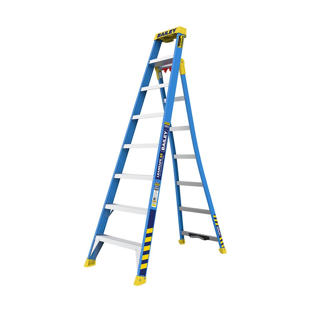 X3 Fibreglass Ladder 150kg 8 Step 2.4m 40047783 FS14149