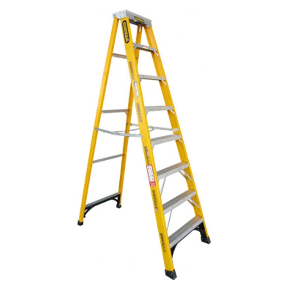 Ladder Step Single Sided Fibreglass Industrial 8ft 2.4m 150kg_91130142_FM008-I_NLA
