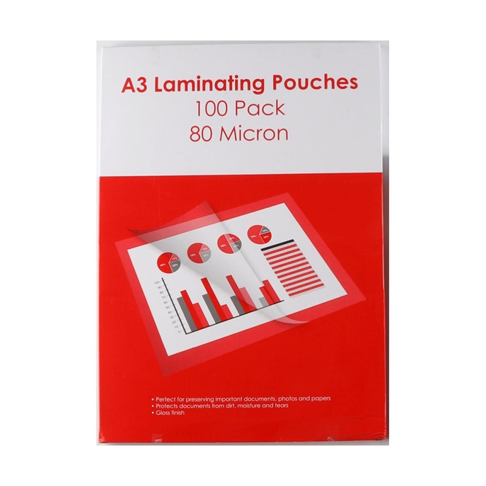 A3 Laminating Pouches Pack 100 80 Microns_498832_83857