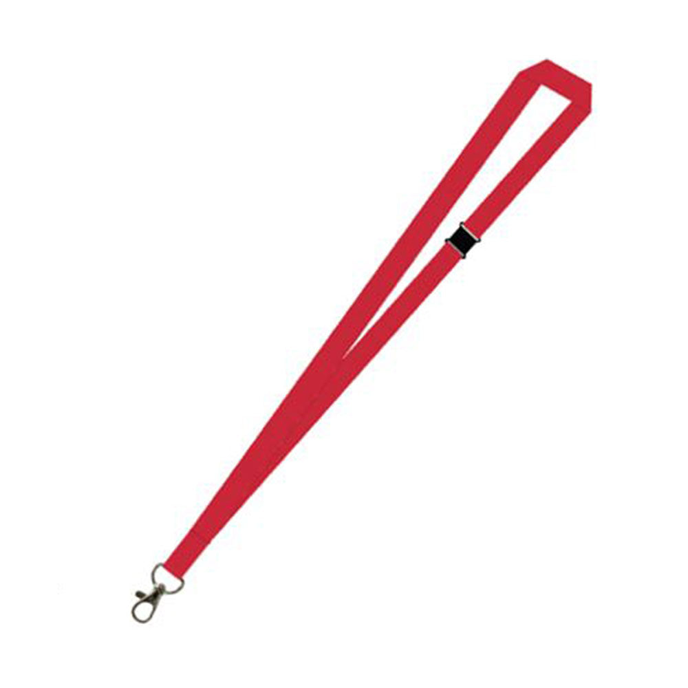 Gemini Lanyard With Carabiner & Breakaway 15mm Red_40048984_LGPCBBA-15-RED