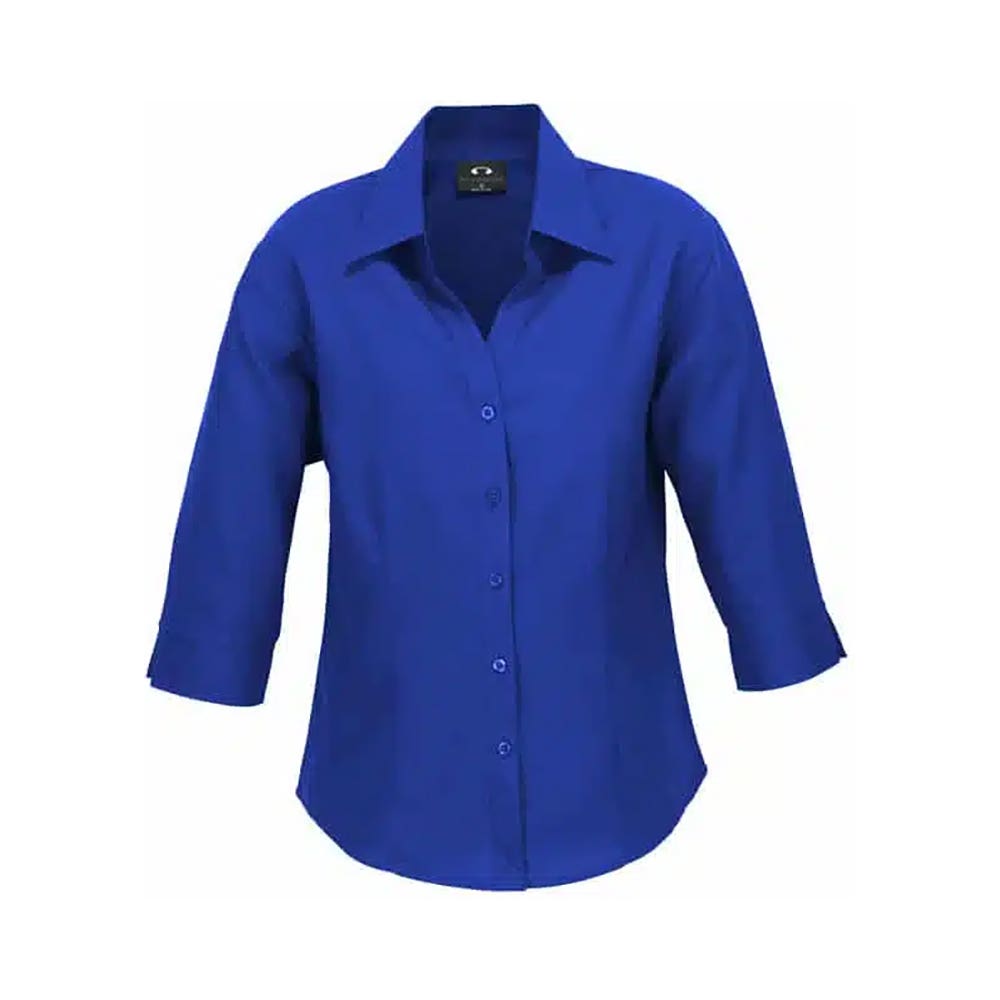 Ladies Oasis Shirt 3/4 Slv- Cherry - 12_36017451_LB3600-E/BLU-24