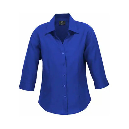 Ladies Oasis Shirt 3/4 Slv- Cherry - 12_36017451_LB3600-E/BLU-24