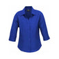 Ladies Oasis Shirt 3/4 Slv- Cherry - 12_36017451_LB3600-E/BLU-24