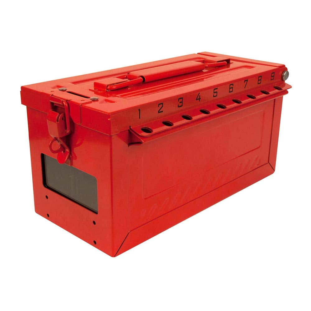 Portable Group Lock Box with Key Window 18 Lock 40018124 S600