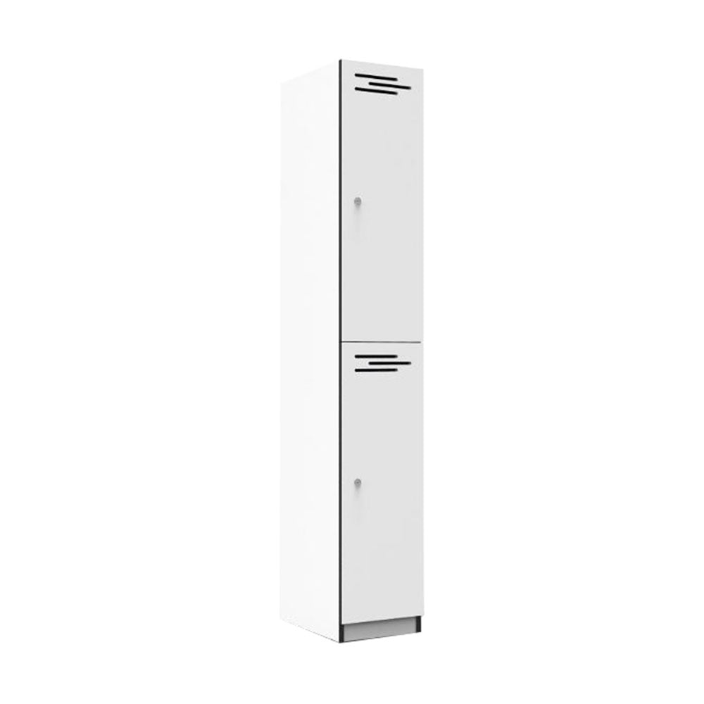 2 Door Melamine Locker Natural White 1,850 x 305 x 455mm_40045056_WRML-305/2 / NW