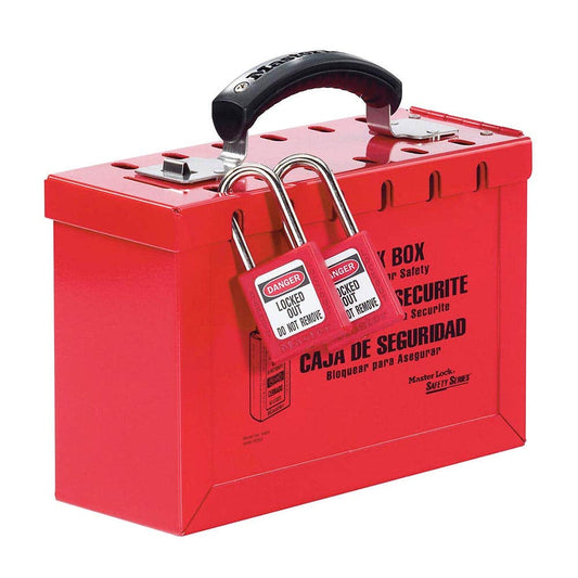 Latch Tight&trade; Portable Group Lock Box 12 Lock Red 91018174 0498A