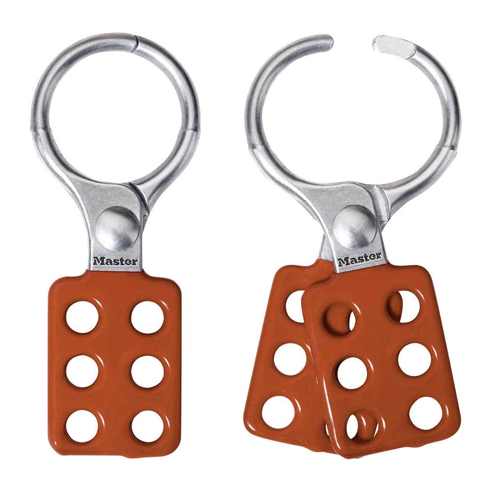 Aluminium Spark Resistant Lockout Safety Hasp 6 Lock 38mm 91018182 0417