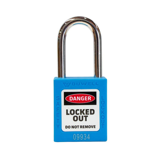 Lockout Safety Padlock Keyed Different Blue 38/44mm 55075155 LOSPBLU
