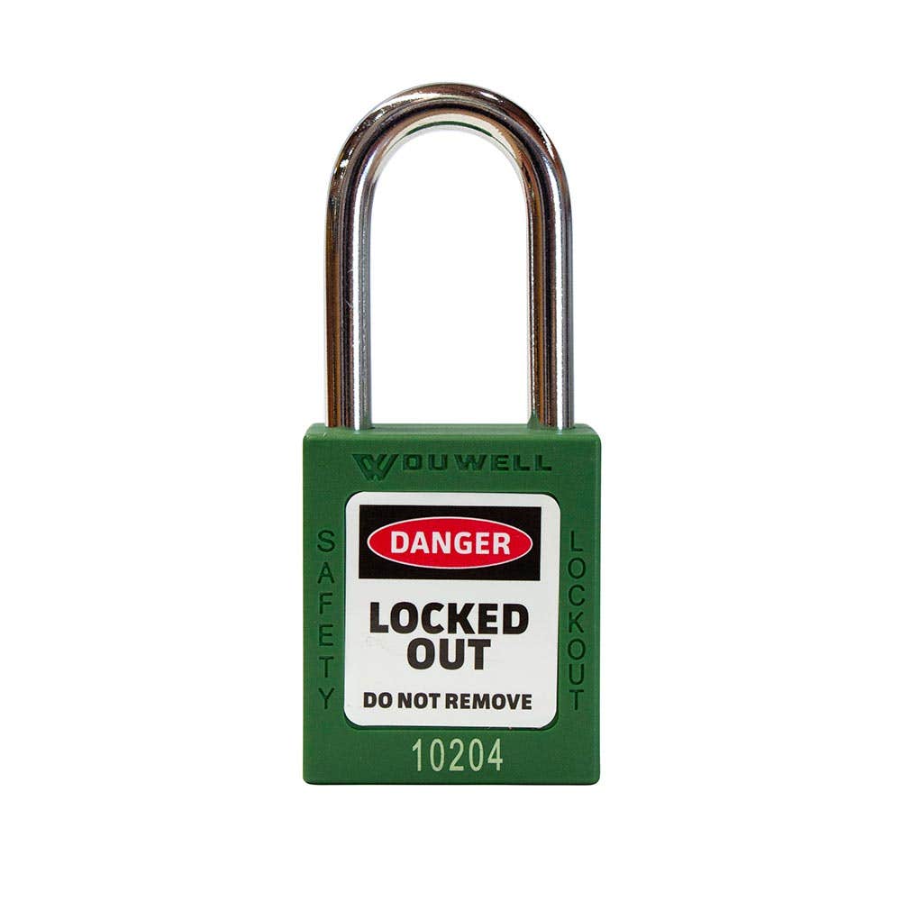 Lockout Safety Padlock Keyed Different Green 38/44mm 55075160 LOSPGRE